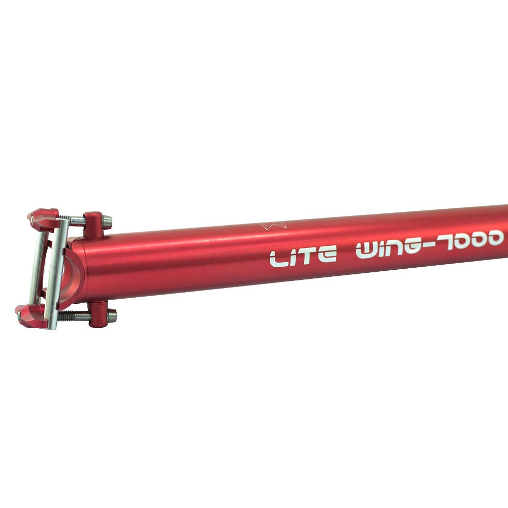 KCNC LITE WING 7075 Aluminum SK2043 34.9x550mm Seatpost, Red, SP8-349-566,