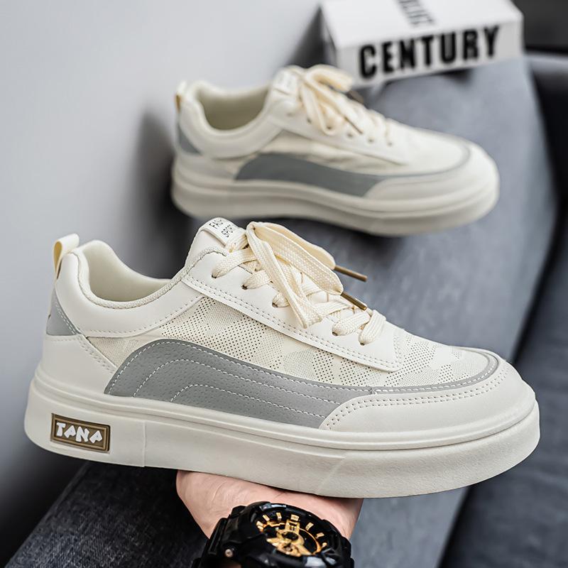 Модные летние мужские новые дышащие парусиновые туфли мужские трендовые универсальные на толстой подошве простые удобные спортивные повседневные кеды