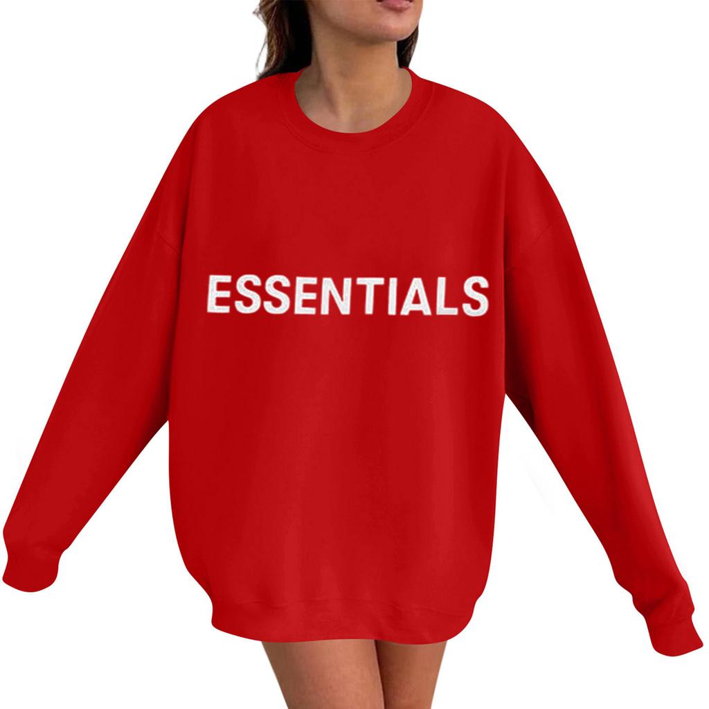 Унисекс Принт Круглый вырез Длинный рукав Свободный крой Длинный рукав Повседневный Длинный рукав Топ Толстовка