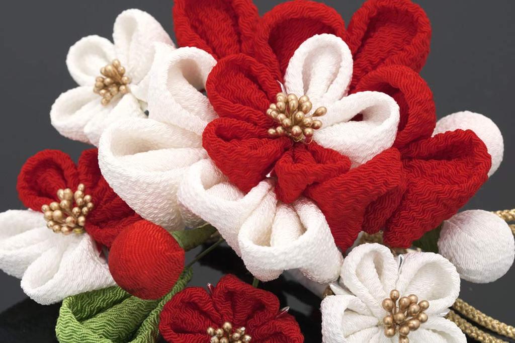 Волосы на выпускной Tsumami Подвесные Глицинии Осенние волосы Выпускные волосы Сделано в Японии [SOUBIEN] Украшение, Церемония, Церемония, Поделки, 2 шт.