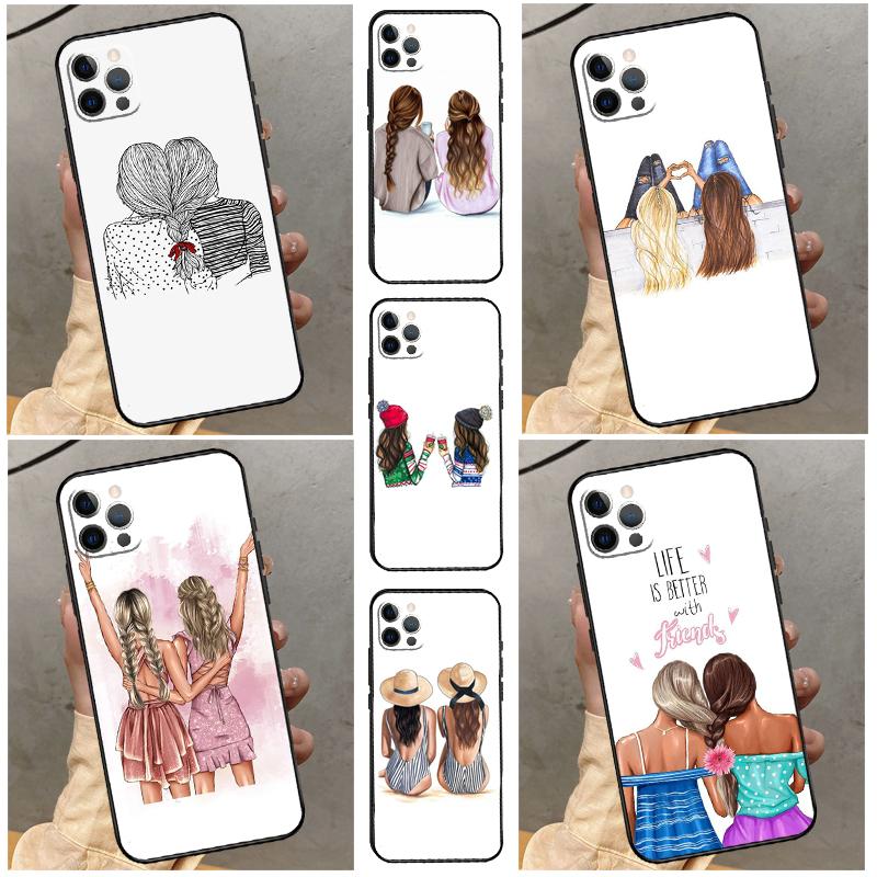Best Friends BFF Matching Case For ZTE Nubia Red Magic 10 Air 7 6S 7S Pro Red Magic 11 10 9 8 8S 9S 10S Pro Plus Cover
