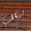 Clara Vida Purple RImless Diamond Women Lady Reading Glasses +1 +1.5 +2 +2.5 +3 +3.5 +4