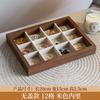 Walnut pattern jewelry plate, jewelry display tray, flannel stud earrings, storage drawer partition plate