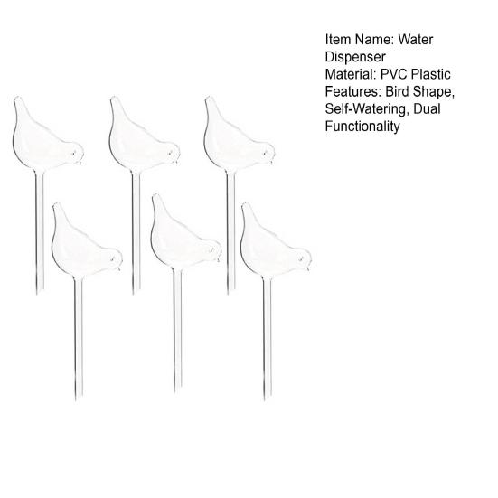 2/3/5/6 шт. Автоматический диспенсер для воды в форме птицы Декоративный функциональный поливщик для цветов Раствор для самополива Аксессуар для ухода за растениями