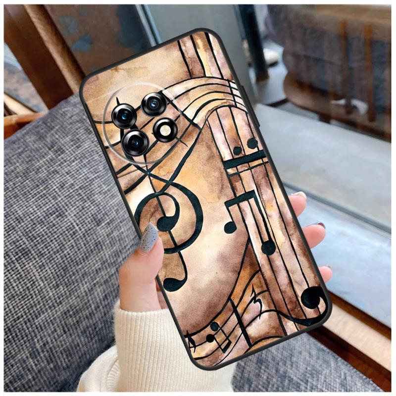 Символ Музыкальная нота Чехол-пианино Для OnePlus 13T 8T 10T 9 10 Pro 15 13 12 11 13R 12R Nord CE 5 2 3 4 Lite N20 N30 Чехол