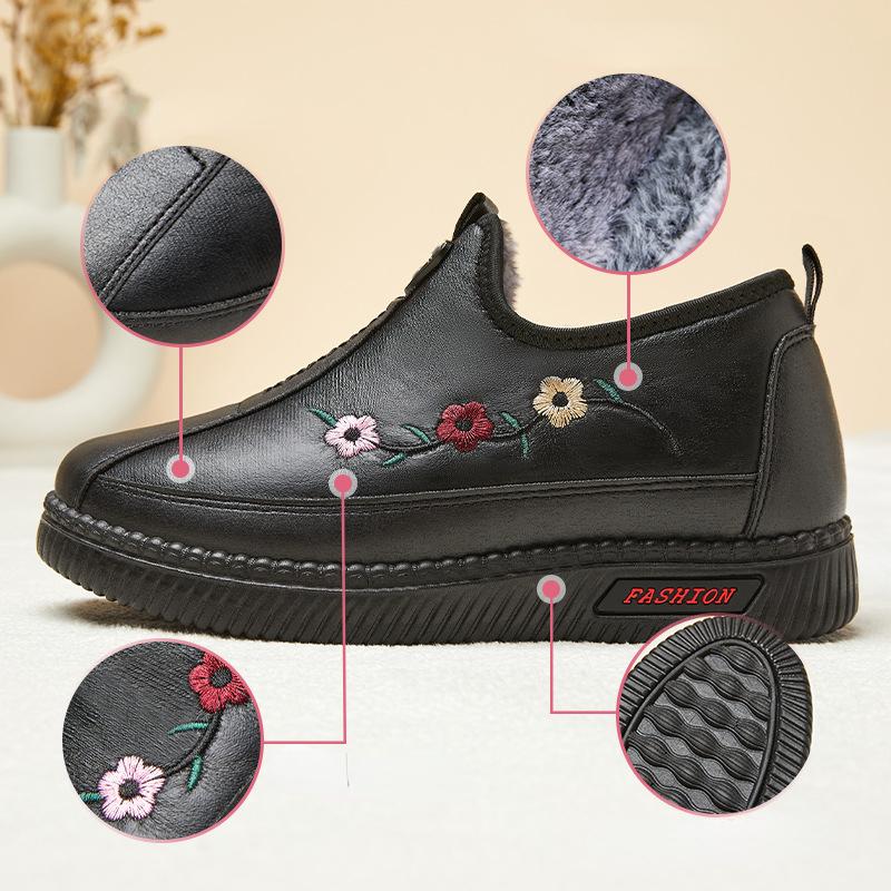 2022 зимняя новая обувь для матери среднего и пожилого возраста, хлопковая обувь, женские утепленные плюшевые удобные теплые зимние сапоги