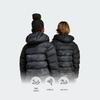 adidas Водонепроницаемая утепленная куртка с капюшоном и камуфляжным принтом для детей старшего возраста