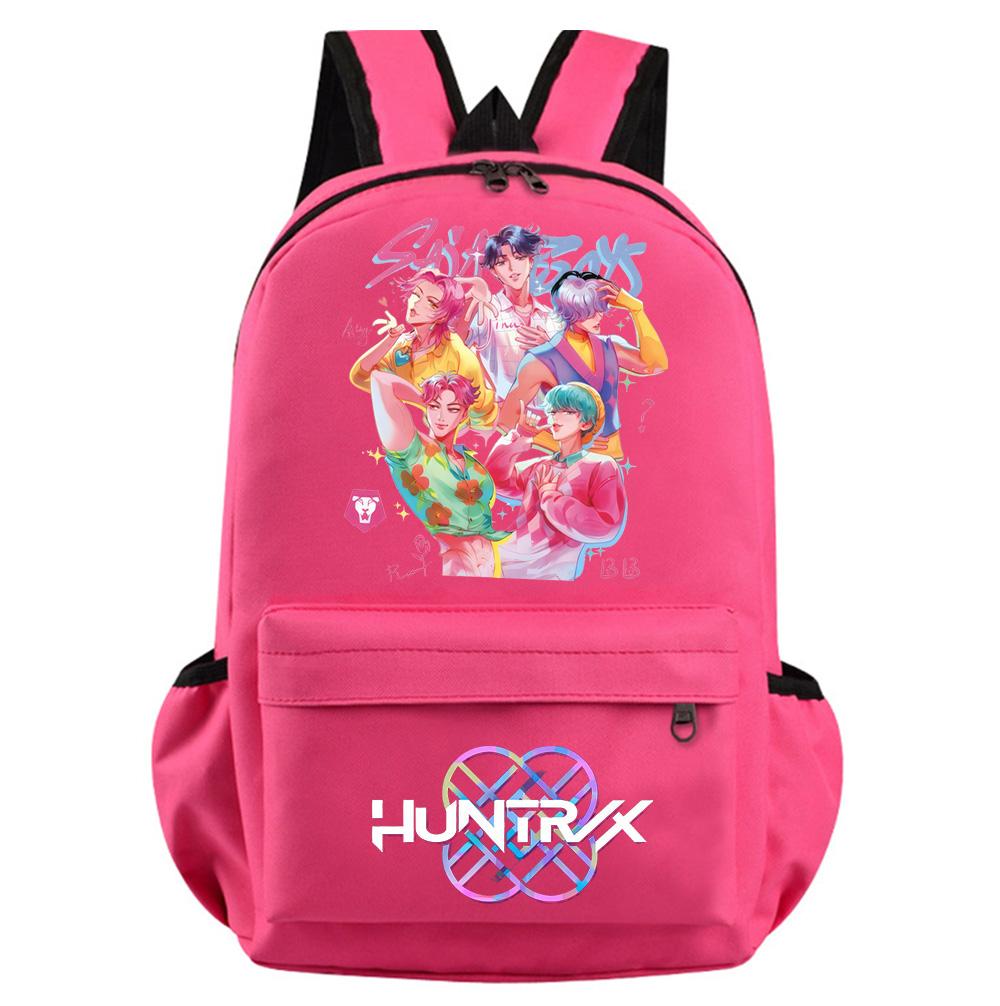 Аниме Мультфильм K-Pop Охотники на демонов Печатный рюкзак для подростка Студента Девочки Мальчика Сумка для книг Школьная сумка Женская Большая вместимость Водонепроницаемая Дорожная сумка Детский подарок