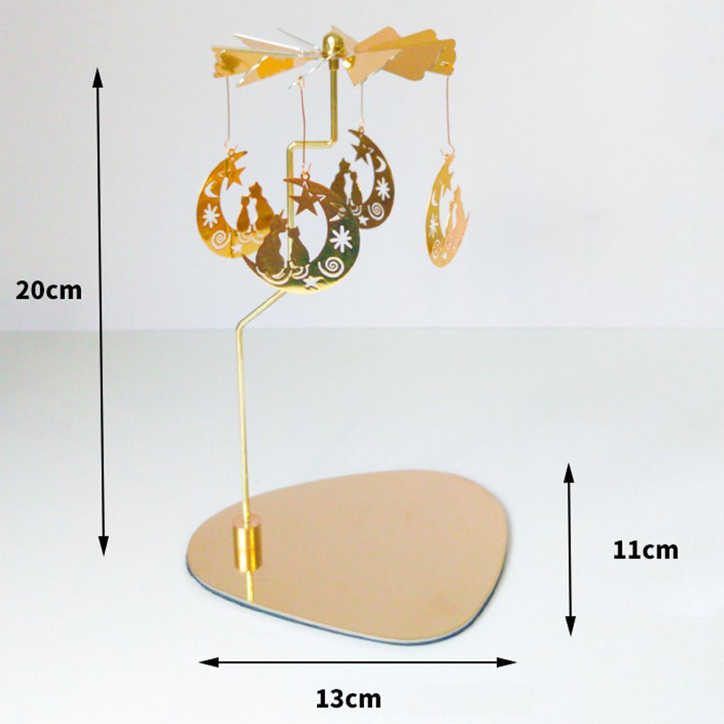 Металлический вращающийся подсвечник, подсвечник для чайной свечи, настольное украшение, декор, деревенский свадебный декор для стола, вращающийся подсвечник