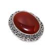 Carnelian Gemstone 925 Sterling Silver Jewelry Ring Size 9