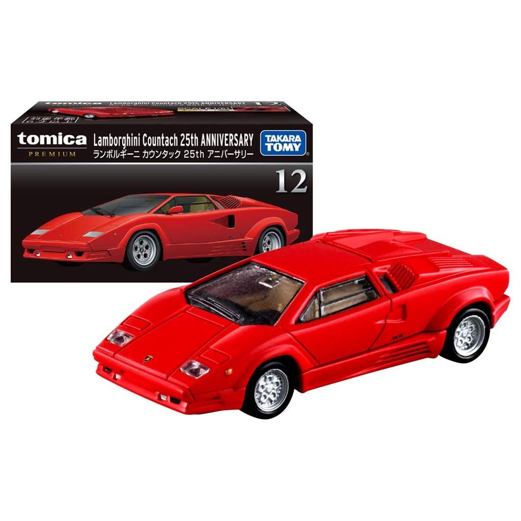 TAKARA TOMY Premium 12 Lamborghini Countach 25th Mini Car Toy Ages Boxed Passes Toy Safety Standards ST Mark Certification TOMICA TAKARA TOMY "Tomica