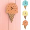 Nordic Ice Cream Wall Clocks Cartoon Mute Watch Wall Home Decor Kids Room Wall Decoration Ornament Baby Room
