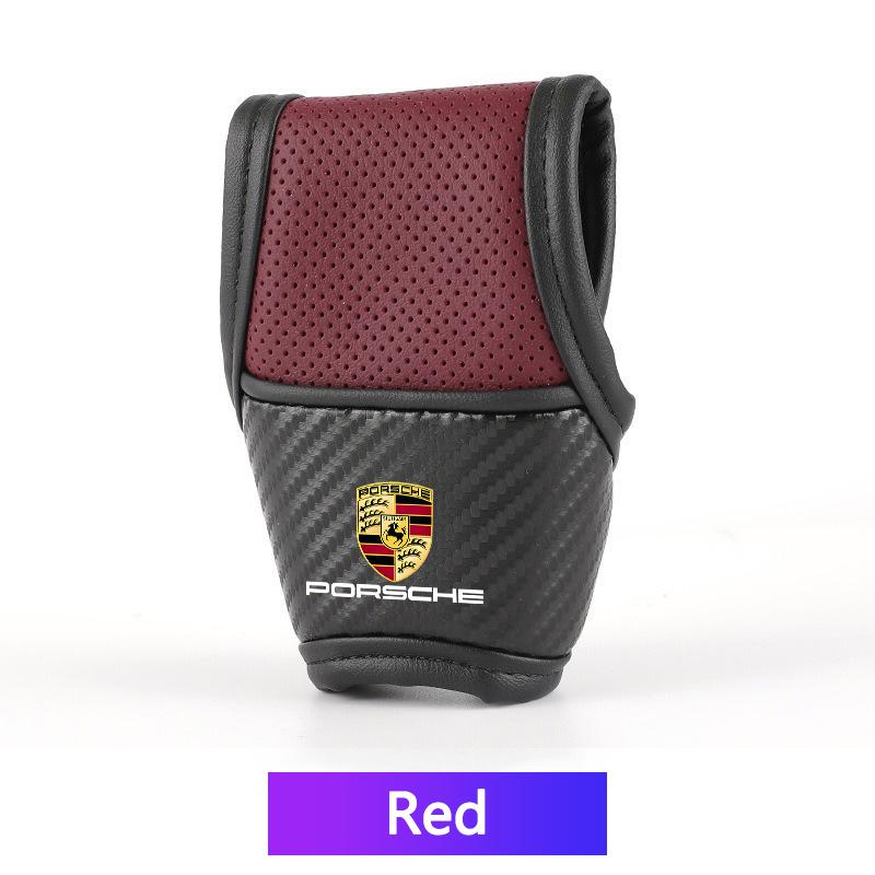 Высококачественные чехлы на ручку переключения передач для салона автомобиля, нескользящие чехлы на рычаг переключения передач для Porsche 911 Cayenne Cayman Panamera Macan Taycan Boxster