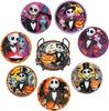 8 pieces/set Disneys The Nightmare Before Christmas series diamond painted coasters DIY diamond art coasters 5D full diamond diamond coasters