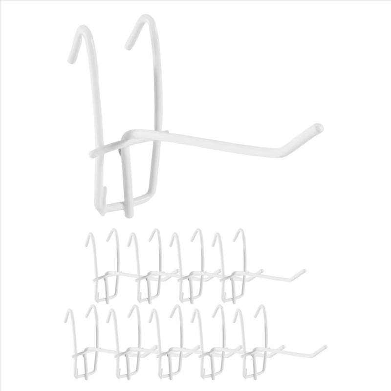 10 шт. крючков для сетчатых панелей, многоразовые вешалки для сетчатых панелей, металлический износостойкий крючок для хранения, съемная подставка для ювелирных изделий