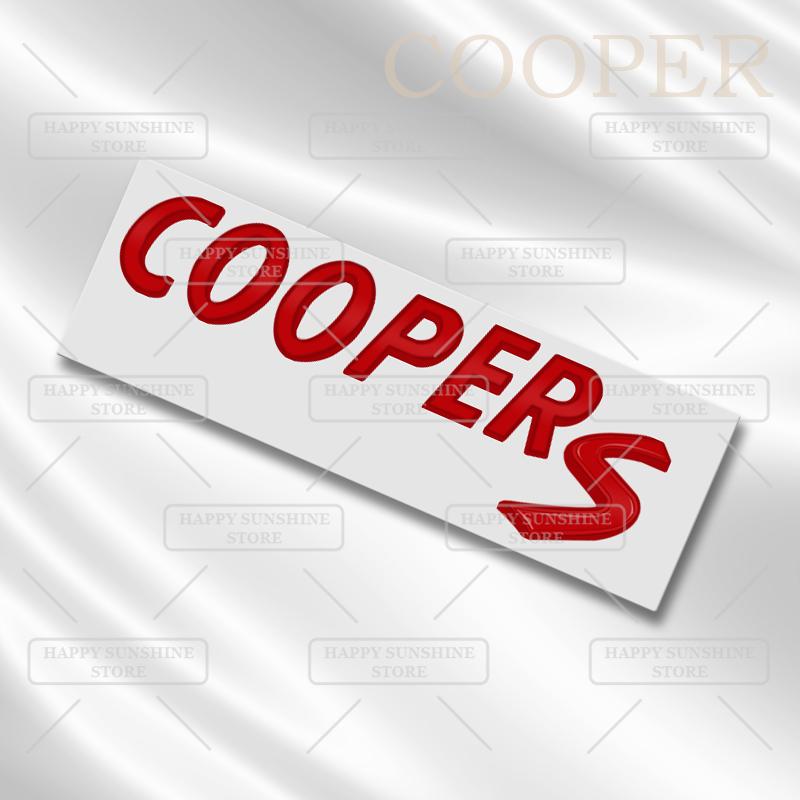 3D Металлическая Наклейка на Заднюю Дверь Багажника Cooper S D Эмблема Черными Буквами Аксессуар Декорации Кузова Автомобиля Для MINI T36 JCW