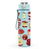 1PC Mixed Candy Lollipop Sweet Print 750ml Color Plastic Sports Water Bottle Leakproof Flip Straw Lid Suitable for Sports Office Home Use