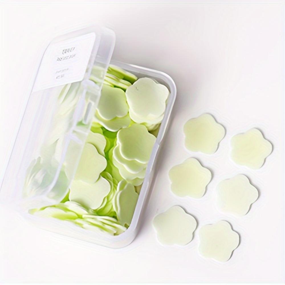 Портативные мыльные листы для мытья рук для путешествий, для детей, студентов, биоразлагаемые мини-мыльные листы с цветочным ароматом в коробке