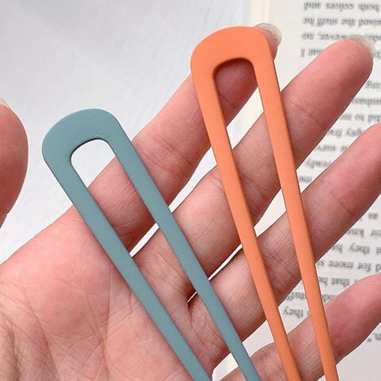 Французская палочка для волос U-образной формы, большая заколка для густых длинных волос, металлическая шпилька, декоративная надежная фиксация, держатель для пучка