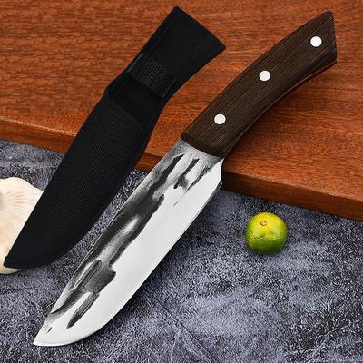 Кованые кухонные ножи ручной работы для мяса Нож для обвалки рыбы Убойный колун Изогнутые ножи для мясника
