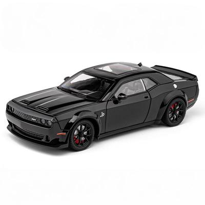 1/24 Dodge Challenger Hellcat Redeye Сплав Металл Литой Модель Автомобиля Звук и Свет Коллекции Для Улицы Модные Игрушки Украшения Мальчик