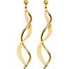 [M6028] - Gold Plated Earrings 'Choreography'
