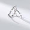 Star Sea Pair Ring Simple Couple Long-Distance Love Men And Women Open Valentine'S Day Ring Gift Glitter Plain Ring Ring Ring