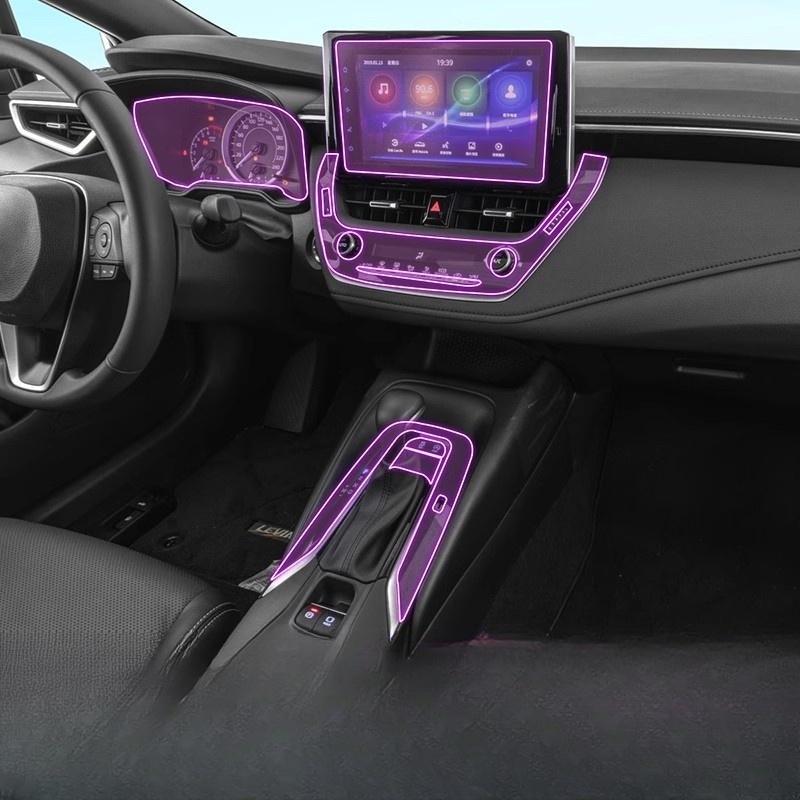 Для TOYOTA COROLLA CROSS - Прозрачная TPU Защитная пленка для центральной консоли автомобиля, Защита от царапин