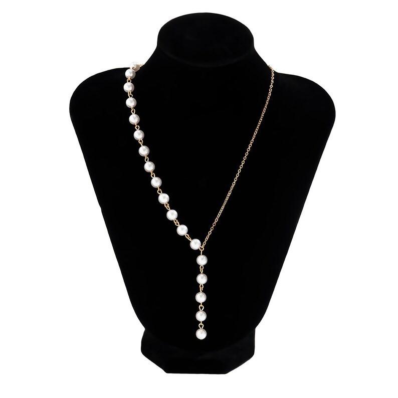 Ladies' Fashion Necklace Long Retro Tassel Pearl Necklace