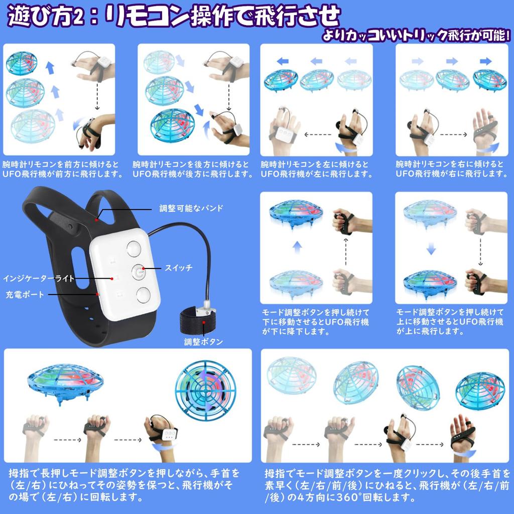 Летающий шар UFO Игрушка со светодиодной подсветкой, Автоматическое избегание препятствий, Управление жестами, Для использования в помещении, Гироскопический сферический полет, Вращение на 360°, и