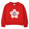 Kenzo Kids 14age Comic Fun Boke Flower Printing Sweatshirt Red 25fw Z256agw321