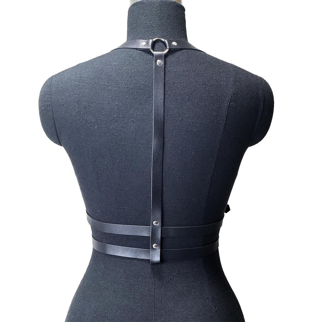 Women Sexy Body Harness Belt Bdsm Bondage Lingerie PU Leather Waist Straps Punk Rock Accessories Y2k Fetish Underwear