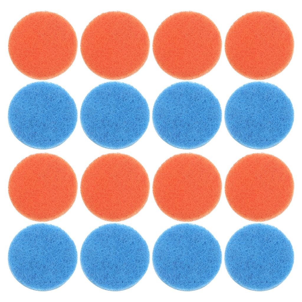24Pcs Dish Scrubber Sponge Pads Round Hook Loop Design Easy Replace Electric Drill Brush Cleaning Pad Kitchen Bathroom Floor
