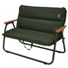 DOD Good Luck Sofa Folding Chair That Can Be Used As a Shelf In the Car Khaki Medium 2-seater [Aluminum Alloy] CS2-500-KH