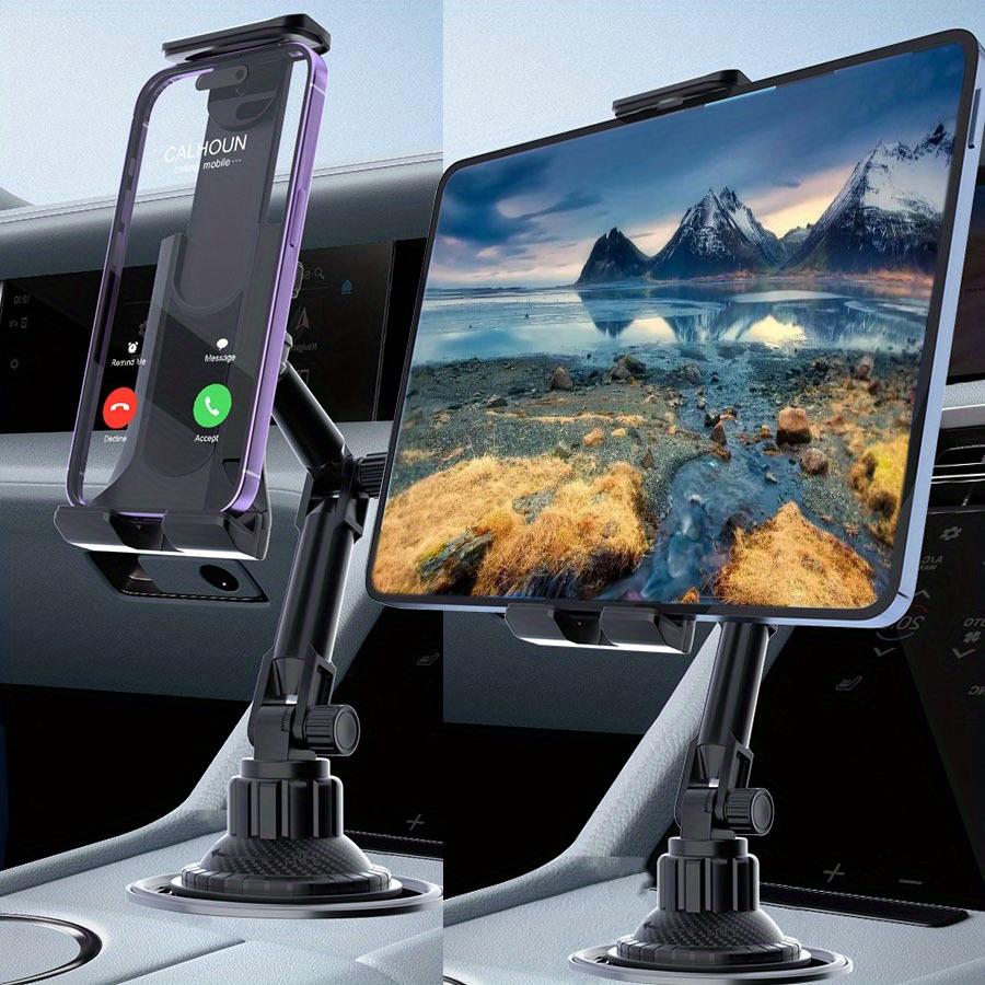 Автомобильный держатель для планшета и телефона - регулируемый держатель для планшетов 4-13 дюймов и всех мобильных телефонов, подходит для iPad и iPhone