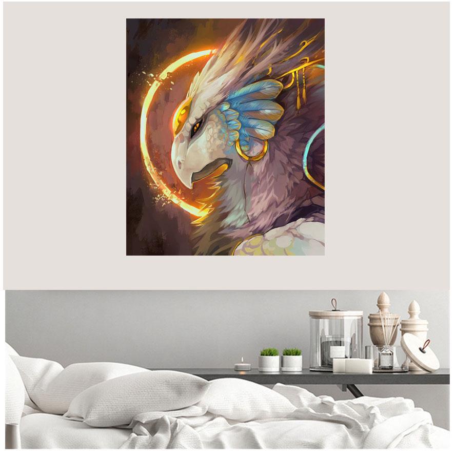 Квадратный/круглый алмаз 5D DIY Алмазная картина "Орел" 3D Вышивка крестиком Оригинальная картина Мозаика Украшение дома