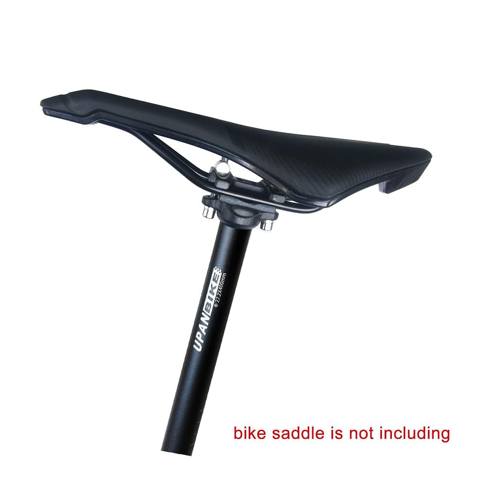 UPANBIKE Bicycle Seatpost Aluminum Alloy Extra Long for Mountain Bike 27.2 30.9 31.6mm400mm (Black 27.2mm)