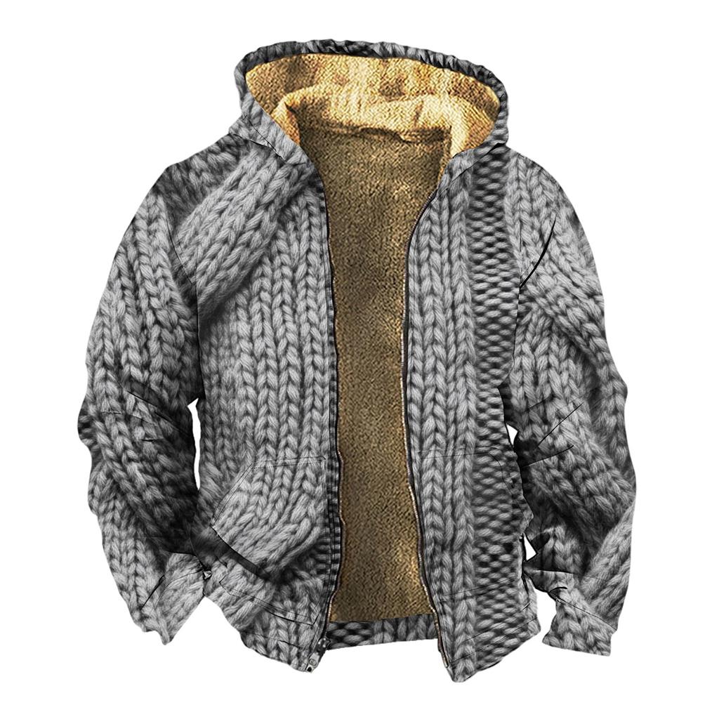 Men's Thickened Button Double Pocket Jacket With Pocket Insert Cotton Jacket