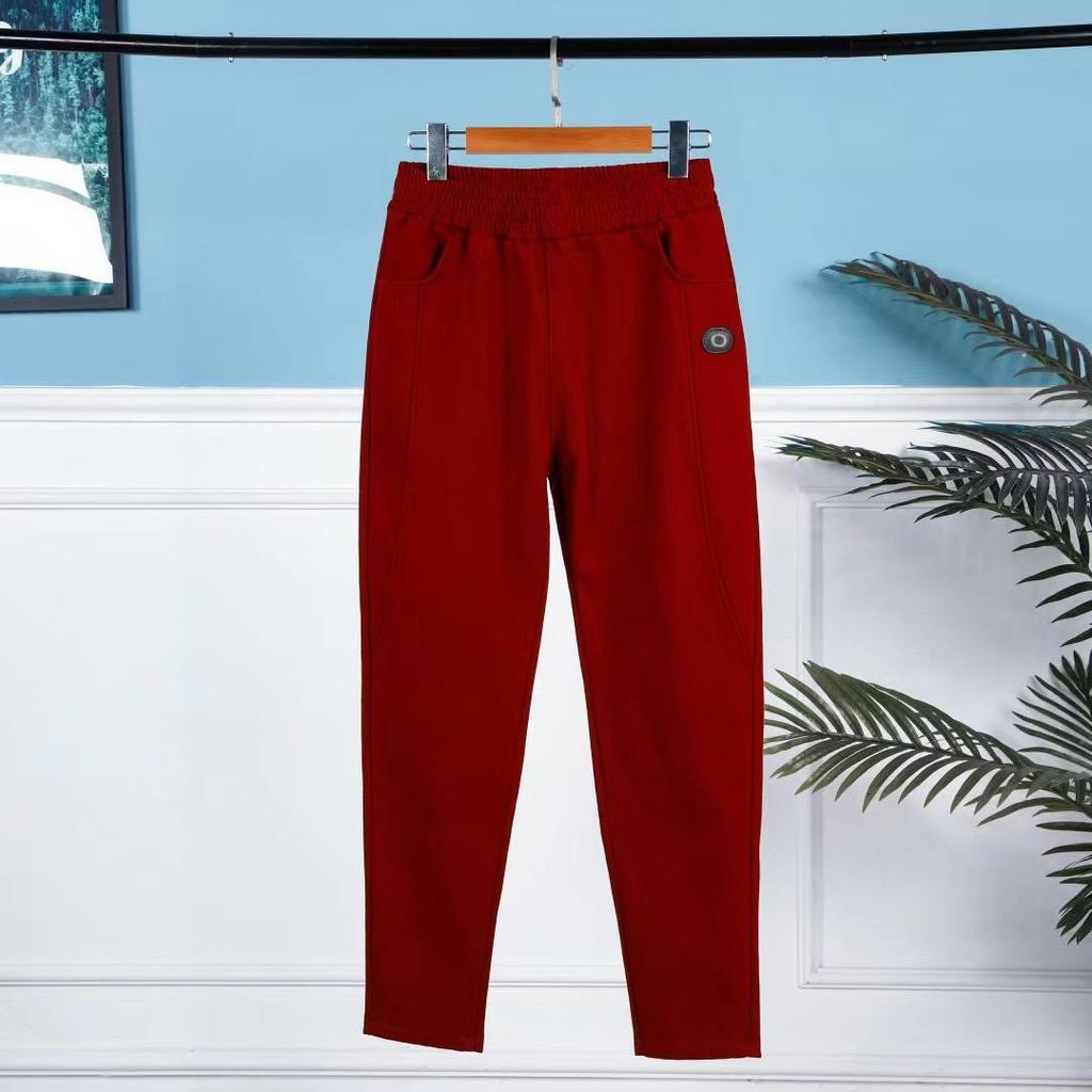 Зимние женские хлопковые шерстяные брюки, зимние большие размеры, повседневные толстые теплые шаровары