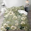 Botanical Leaves Floral Print Duvet Cover Queen King Size Bedding Set Soft Geometric Pattern Quilt Cover With 2 Pillowcases