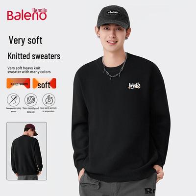 Мужской свитер с круглым вырезом и принтом граффити Baleno