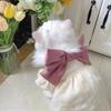 Pet Dog Cat Princess Dress Bowknot Skirt Small Breeds Teddy Bichon