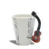 Ceramic Music Mug with Acoustic Guitar Handle