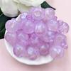30Pcs/14.8*19.3mm With Hole Jelly Colored Round Beads Craft DIY Handmade Material DIY Beading Accessory Acrylic For Necklace Earrings Making  Beads