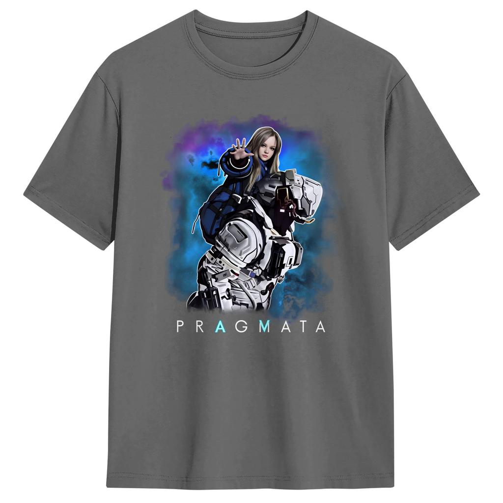 Pragmata Diana Scifi Gamer TShirt Unisex  Aesthetic TShirts Summer O Neck Novelty Tees Print Oversized Clothes