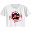 Def Leppard Рот Белый Женская Фестивальная Укороченная Футболка Cali
