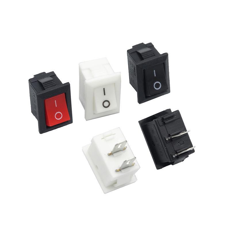 KCD11 Мини 2-контактный 2-скоростной выключатель питания в форме лодки 10x15 мм для небольшого вентилятора или телевизионной приставки