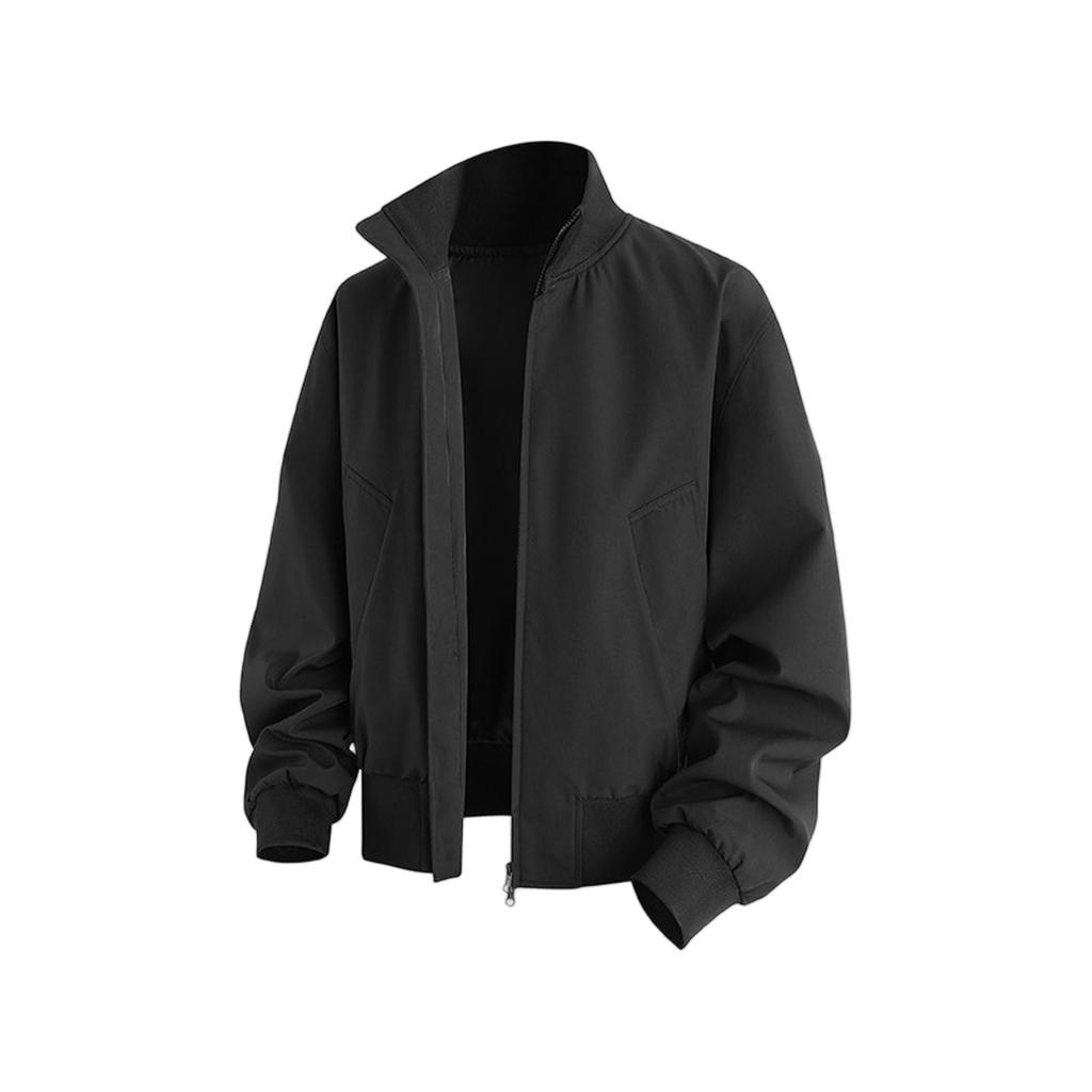 New Men's Zipper Casual Jacket American Flying Fashion Stand Collar Loose Size Men's Coat