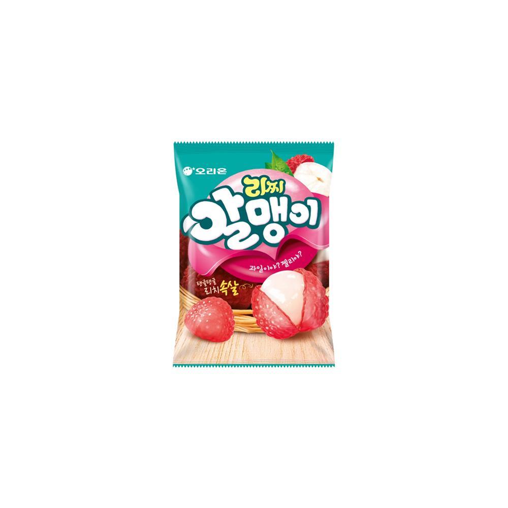 Orion Fruit Core Jelly – 6 Flavors (Lychee, Grape, Green Kiwi, Plum, Mango, Golden Kiwi) / Korean Jelly, Kfood, Authentic Korean Food
