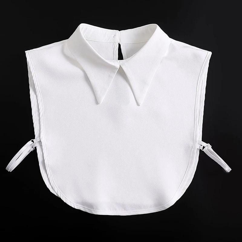 Formal False Collar Women Embroidery Faux Col Half Shirt Blouse Fake Collars Sweater Shirt Detachable Collars Accessories